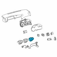 OEM 2010 Pontiac Vibe AC Switch Diagram - 19204137