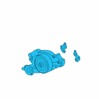 OEM 2005 Chevrolet Corvette Water Pump Assembly Diagram - 12710208