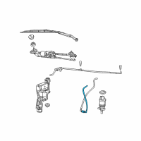 OEM 2012 Jeep Compass Hose-Washer Reservoir Diagram - 5189353AA