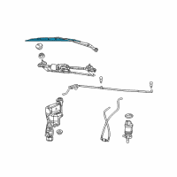 OEM 2013 Jeep Compass Blade-Front WIPER Diagram - 68002029AA