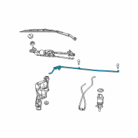 OEM 2016 Jeep Patriot Hose-Windshield Washer Diagram - 4879439AC