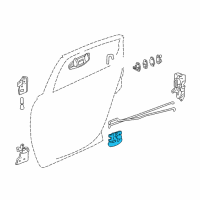 OEM 2000 Chevrolet Impala Handle Asm-Front Side Door Inside *Blue Diagram - 10434207