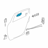 OEM Pontiac Grand Prix Handle, Outside Diagram - 10439378