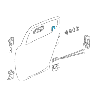 OEM 2004 Chevrolet Impala Rod-Rear Side Door Outside Handle <Use 1C5L Diagram - 10287292