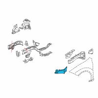 OEM Pontiac Splash Shield Diagram - 25859809