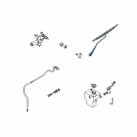 OEM 2002 Kia Sedona Rear Windshield Wiper Arm Diagram - 0K56A67421