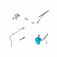 OEM Kia Sedona Washer Tank Diagram - 0K53A67481