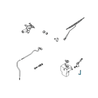 OEM 2002 Kia Sedona Hose-Rubber Diagram - 0K53A67502