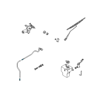 OEM 2000 Kia Spectra Joint Washer Pipe Diagram - 0K9AA67502