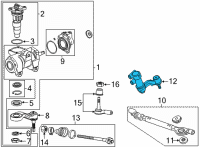 OEM Chevrolet Idler Arm Diagram - 84467788