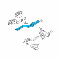 OEM 2006 BMW Z4 Exhaust Pipe Diagram - 18-30-7-562-227