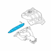 OEM 1998 Chevrolet Metro Gasket, Exhaust Manifold Diagram - 91173897