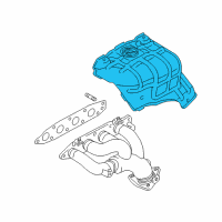 OEM Chevrolet Tracker Cover, Exhaust Manifold (On Esn) Diagram - 91176429