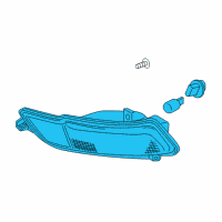 OEM 2016 Honda Pilot Light Assy., L. RR. Back-Up Diagram - 34550-TG7-A02