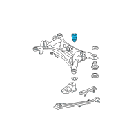 OEM 2013 Lexus IS350 Cushion, Rear Suspension Diagram - 52271-53041