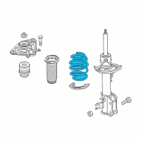 OEM 2019 Jeep Compass Rear Coil Spring Diagram - 68252566AB