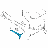 OEM 2018 Lincoln MKX Front Transmission Diagram - FA1Z-17566-A