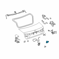 OEM Lexus ES300h Switch, Luggage Electrical Diagram - 84945-33020