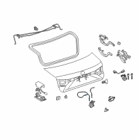 OEM Lexus ES350 Cable Sub-Assembly, Luggage Diagram - 64607-33230