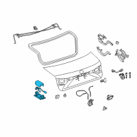 OEM 2012 Toyota Prius C Trunk Lamp Diagram - 81250-33030