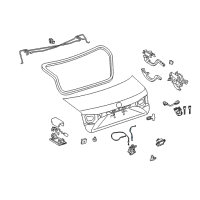 OEM 2015 Lexus ES350 Cable Sub-Assembly, Luggage Diagram - 64607-33240