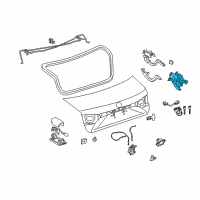 OEM 2016 Lexus ES350 Motor Assembly, Luggage Diagram - 85790-33011