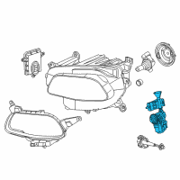 OEM 2017 Jeep Cherokee Module-HEADLAMP LEVELING Diagram - 68226878AA