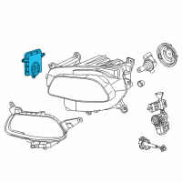 OEM 2015 Jeep Cherokee BALLAST-HEADLAMP Diagram - 68226783AA