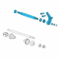 OEM 2011 Chevrolet Volt Front Cv Intermediate Shaft Diagram - 23488849