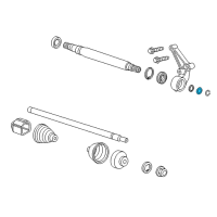 OEM 2011 Chevrolet Volt Intermed Shaft Seal Diagram - 22829388