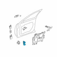 OEM 2000 Buick Park Avenue Front Door Module Latch Assembly Diagram - 16637841