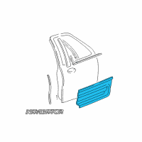 OEM 2005 Lincoln Navigator Cladding Diagram - 5L7Z-7820878-AAB