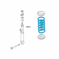 OEM Infiniti QX80 Rear Suspension Spring Diagram - 55020-1LA8C