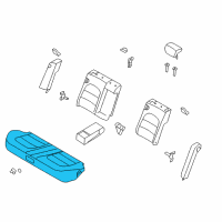 OEM Hyundai Azera Cushion Assembly-Rear Seat Diagram - 89100-3L311-A9Q