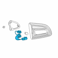 OEM 2013 Buick Enclave Socket & Wire Diagram - 22864095