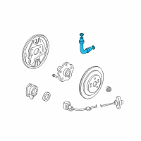 OEM 2001 Honda CR-V Hose Set, Rear Brake (Drum) Diagram - 01466-S07-000