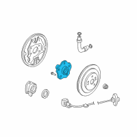 OEM 1999 Honda CR-V Hub Assembly, Rear Diagram - 42210-S10-A00