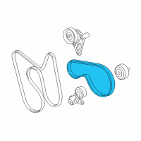 OEM Cadillac AC Belt Diagram - 19210691