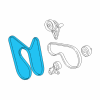 OEM Chevrolet AC Belt Diagram - 12626222