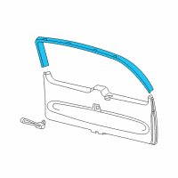 OEM 2001 Lincoln Navigator Tailgate Molding Diagram - F75Z7842410AAC