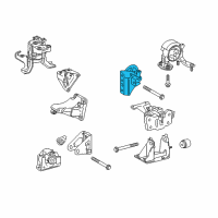 OEM Scion iM Rear Mount Bracket Diagram - 12321-37100