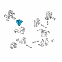 OEM 2013 Lexus CT200h Bracket Engine MOUN Diagram - 12315-0T040