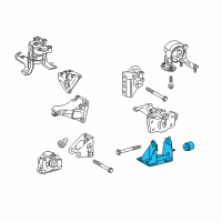 OEM Toyota Corolla iM Side Mount Bracket Diagram - 12304-37100