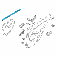 OEM 2014 Kia Optima WEATHERSTRIP-Rear Door Belt Inside Diagram - 832312T000