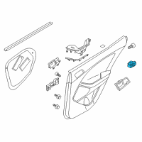 OEM 2013 Kia Optima Power Window Sub Switch Assembly Diagram - 935802T000