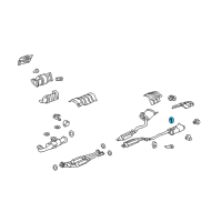 OEM 2006 Acura RL Rubber, Exhaust Mounting Diagram - 18215-SJA-A01