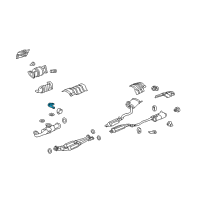 OEM 2010 Acura RL Bracket, Exhaust Mounting Diagram - 18282-SJA-A50