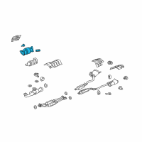 OEM 2010 Acura RL Catalytic Converter Diagram - 18160-RKG-A00