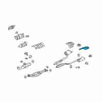 OEM Acura RL Plate, Driver Side Muffler Baffle Diagram - 74694-SJA-A00