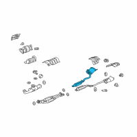 OEM 2010 Acura RL Muffler, Exhaust (R) Diagram - 18307-SJA-A07